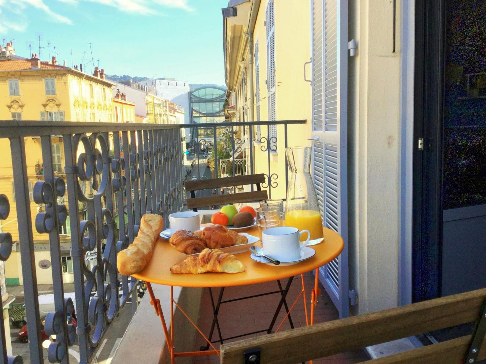 Ze Perfect Place - Elegant Appartement Avec Terrasse - Promenade Des Arts 尼斯 外观 照片